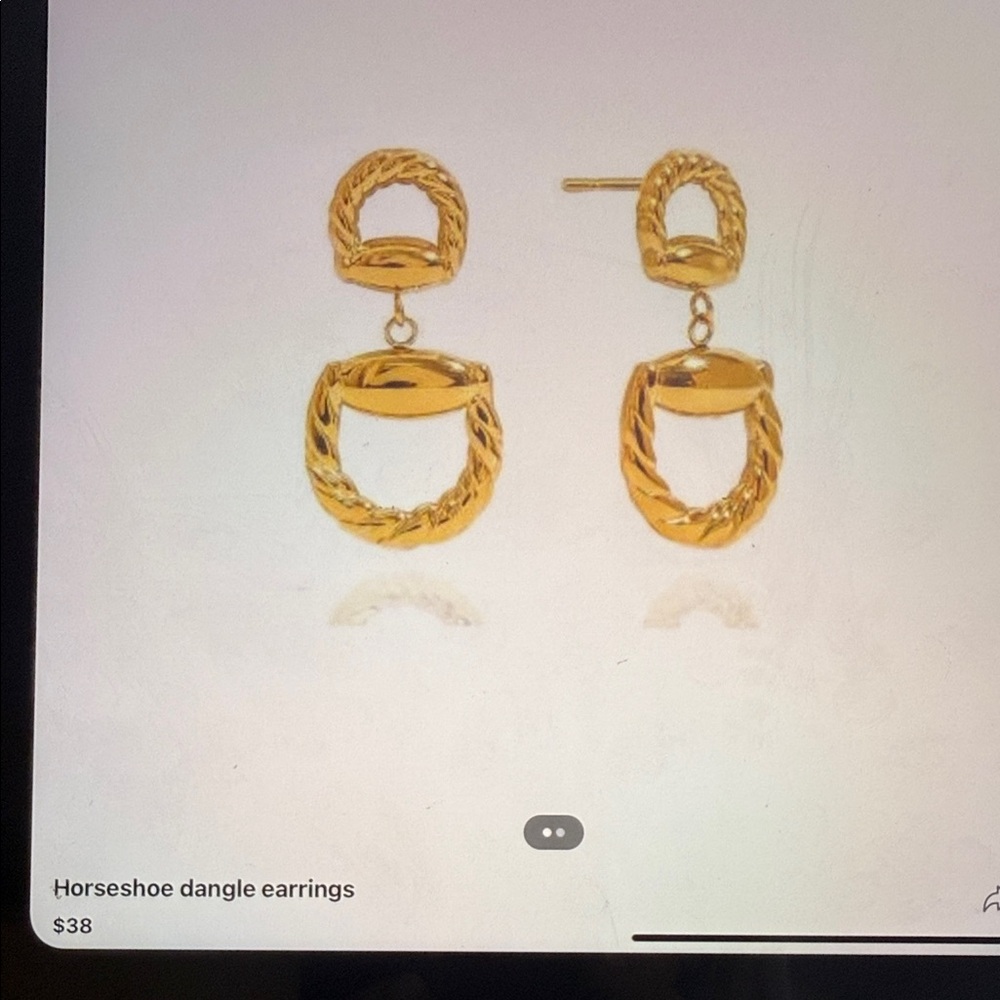 Chic Gold Dangle Earrings